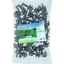 Ako Topisolator Koord/draad Stalen Paal Ovaal 25 Stuks Zwart