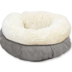 All For Paws Lambswool Donut Bed Grijs