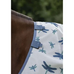 Amigo Bug Rug Dragonfly Print/Silver/Blue/Sage