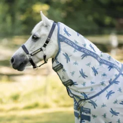 Amigo Bug Rug Plus Pony Dragonfly Print/Silver/Blue/Sage