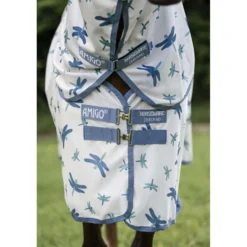 Amigo Bug Rug Plus Pony Dragonfly Print/Silver/Blue/Sage