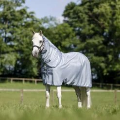 Amigo Bug Rug Plus Pony Heather Blue/Blue/Silver