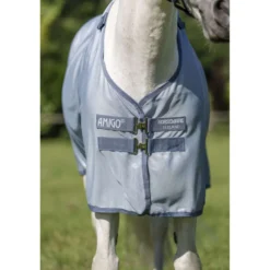 Amigo Bug Rug Plus Pony Heather Blue/Blue/Silver
