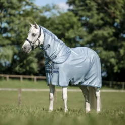 Amigo Bug Rug Plus Pony Heather Blue/Blue/Silver