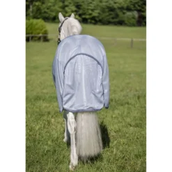 Amigo Bug Rug Pony Heather Blue/Blue/Silver