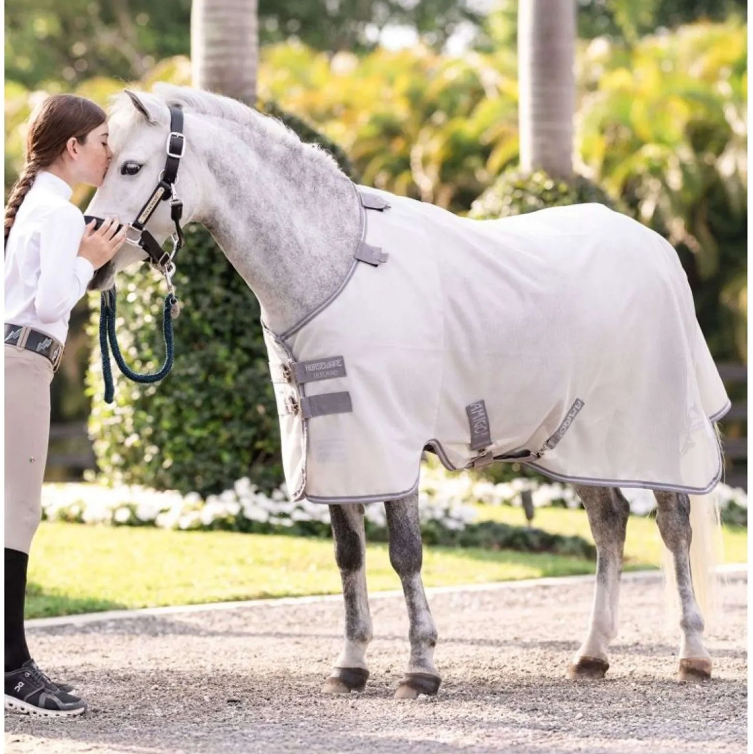 Amigo Bug Rug Pony Silver/Titanium Grey/Silver