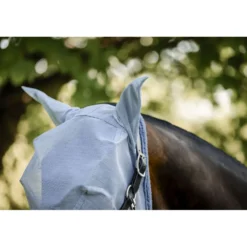 Amigo Fly Mask Heather Blue/Blue/Silver