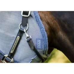 Amigo Fly Mask Heather Blue/Blue/Silver