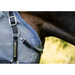 Amigo Fly Mask Heather Blue/Blue/Silver