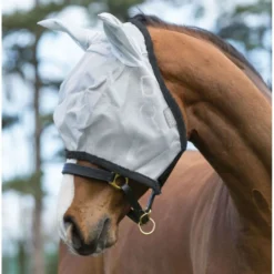 Amigo Fly Mask Silver/Dark Grey