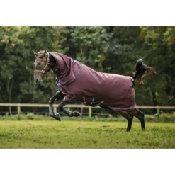 Amigo Halsstuk Turnout 1200D 0g Burgundy/Navy/Titanium Grey