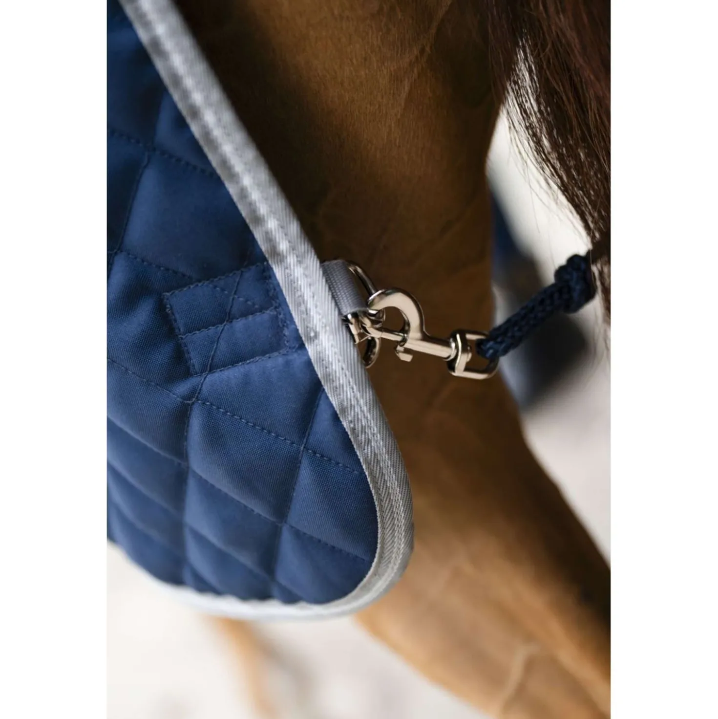 Amigo Quilted Stable Plus 200g Navy/Titanium Grey/Silver