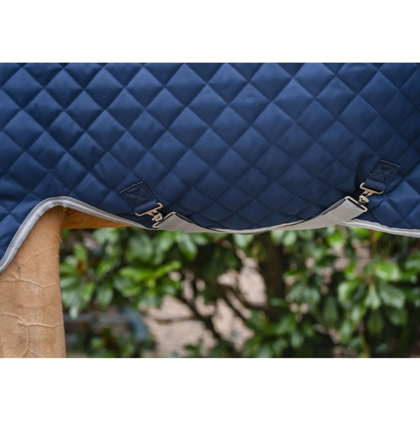 Amigo Quilted Stable Plus 200g Navy/Titanium Grey/Silver