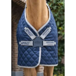 Amigo Quilted Stable Plus 200g Navy/Titanium Grey/Silver