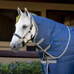 Amigo Quilted Stable Plus 200g Navy/Titanium Grey/Silver