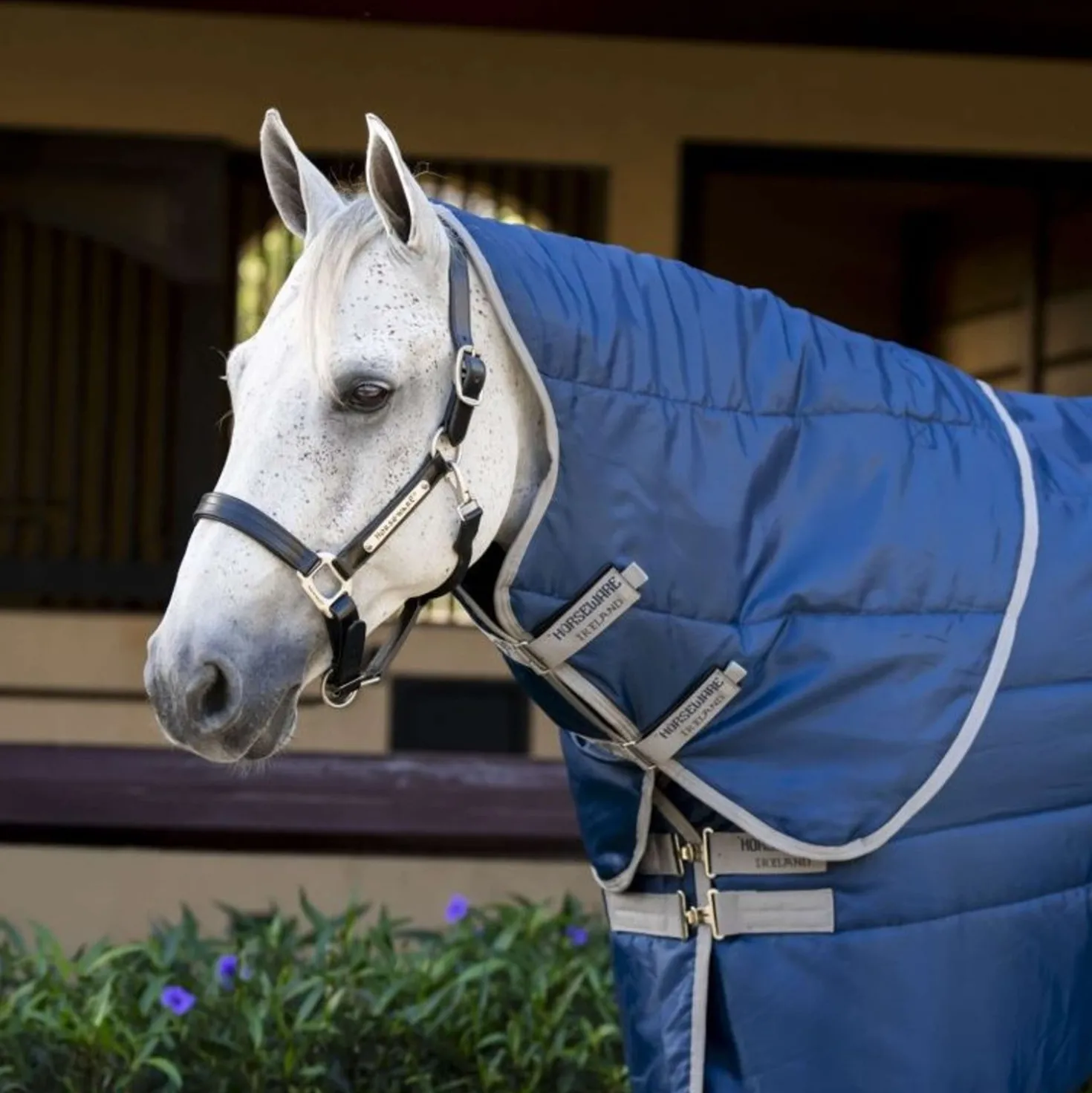 Amigo Quilted Stable Plus 200g Navy/Titanium Grey/Silver
