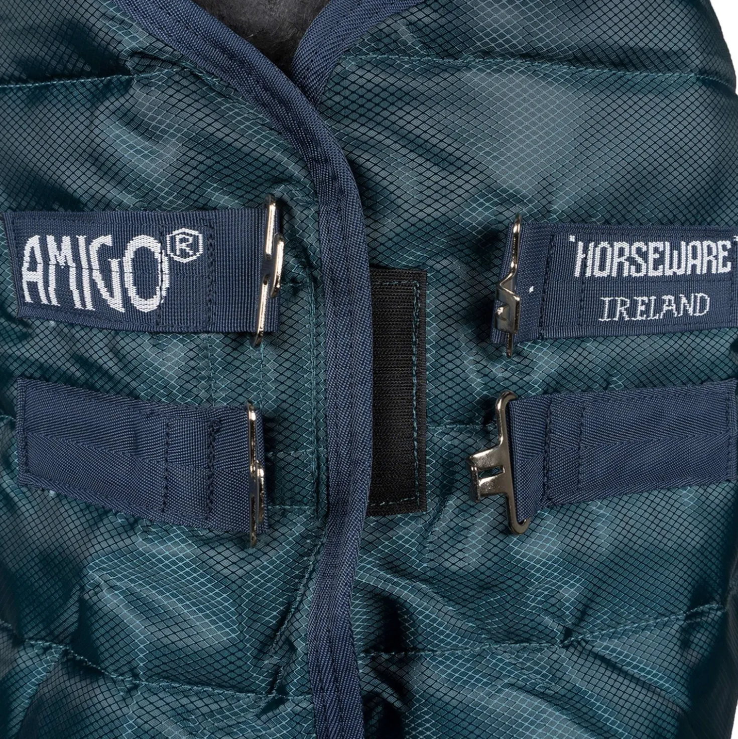 Amigo Ripstop Insulator Stable 350g Dynasty Green/Navy/Silver