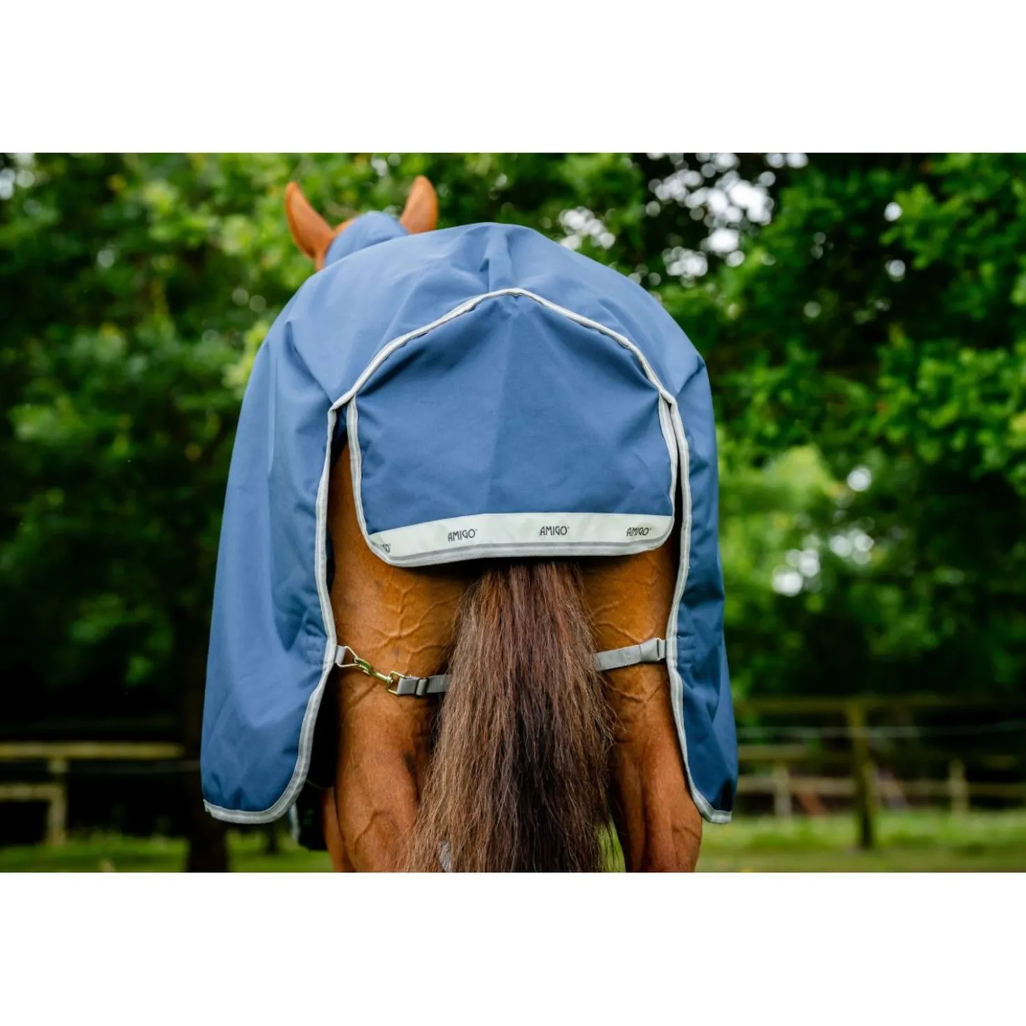 Amigo Turnout 1200D Plus 100g Navy/Titanium Grey
