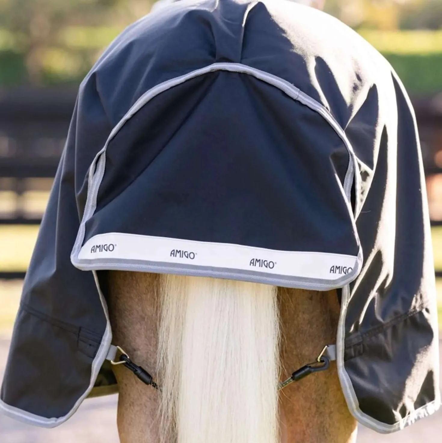 Amigo Turnout 1200D Plus Pony 0g Black/Titanium Grey/Silver
