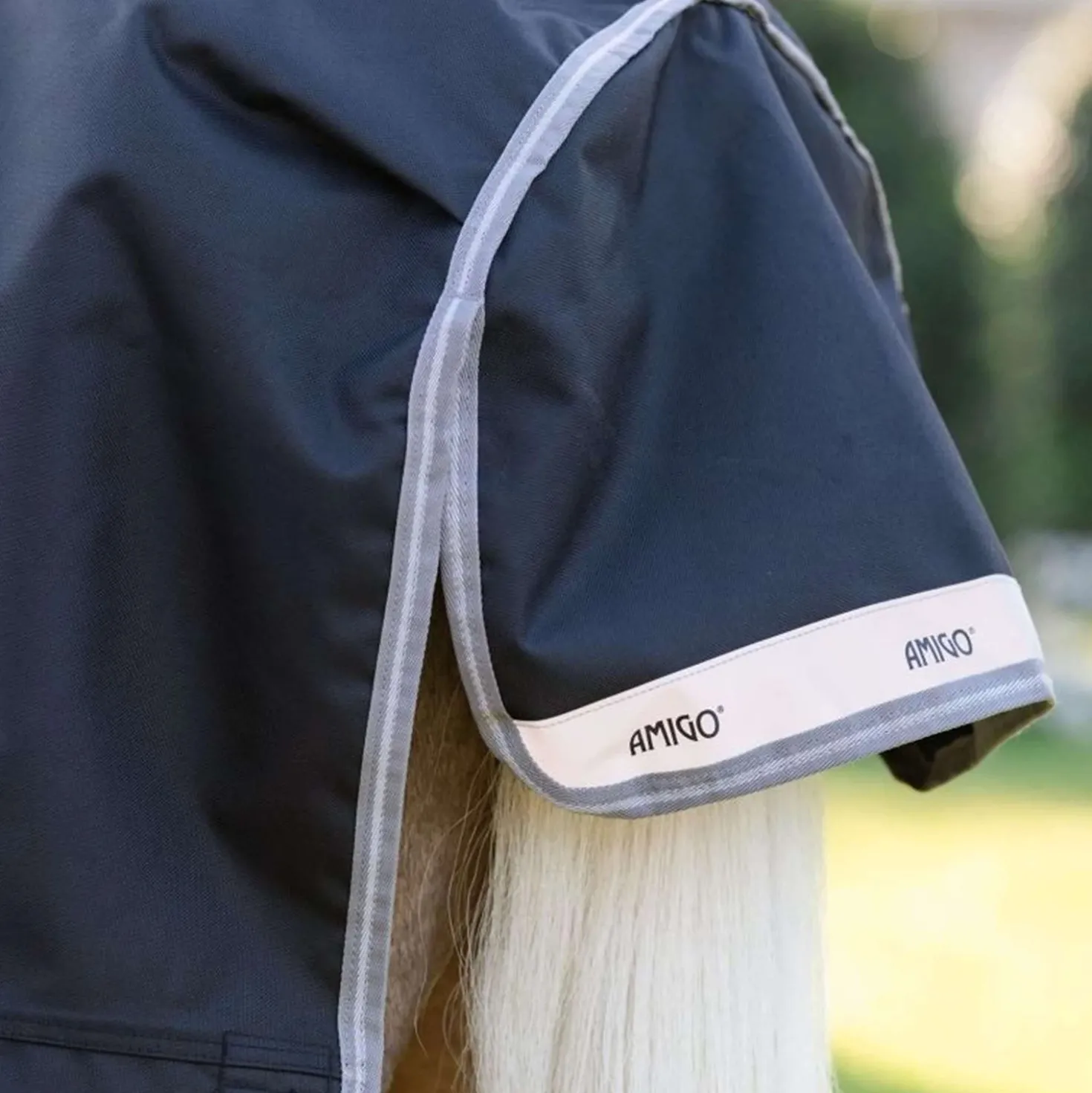 Amigo Turnout 1200D Plus Pony 0g Black/Titanium Grey/Silver