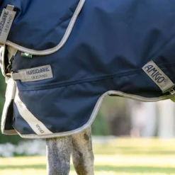 Amigo Turnout 1200D Plus Pony 0g Navy/Titanium Grey/Silver
