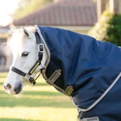 Amigo Turnout 1200D Plus Pony 0g Navy/Titanium Grey/Silver