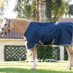 Amigo Turnout 1200D Pony 50g Navy/Titanium Grey/Silver