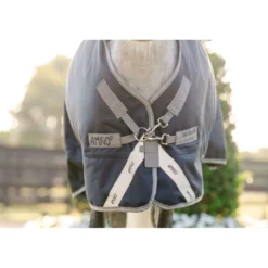 Amigo Turnout 1200D Pony 50g Navy/Titanium Grey/Silver