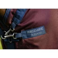 Amigo Turnout Plus 1200D 50g Burgundy/Navy/Titanium Grey