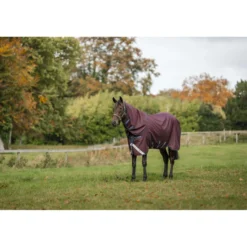 Amigo Turnout Plus 1200D 0g Burgundy/Navy/Titanium Grey