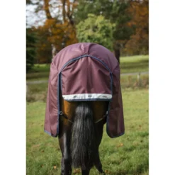 Amigo Turnout Plus 1200D 0g Burgundy/Navy/Titanium Grey