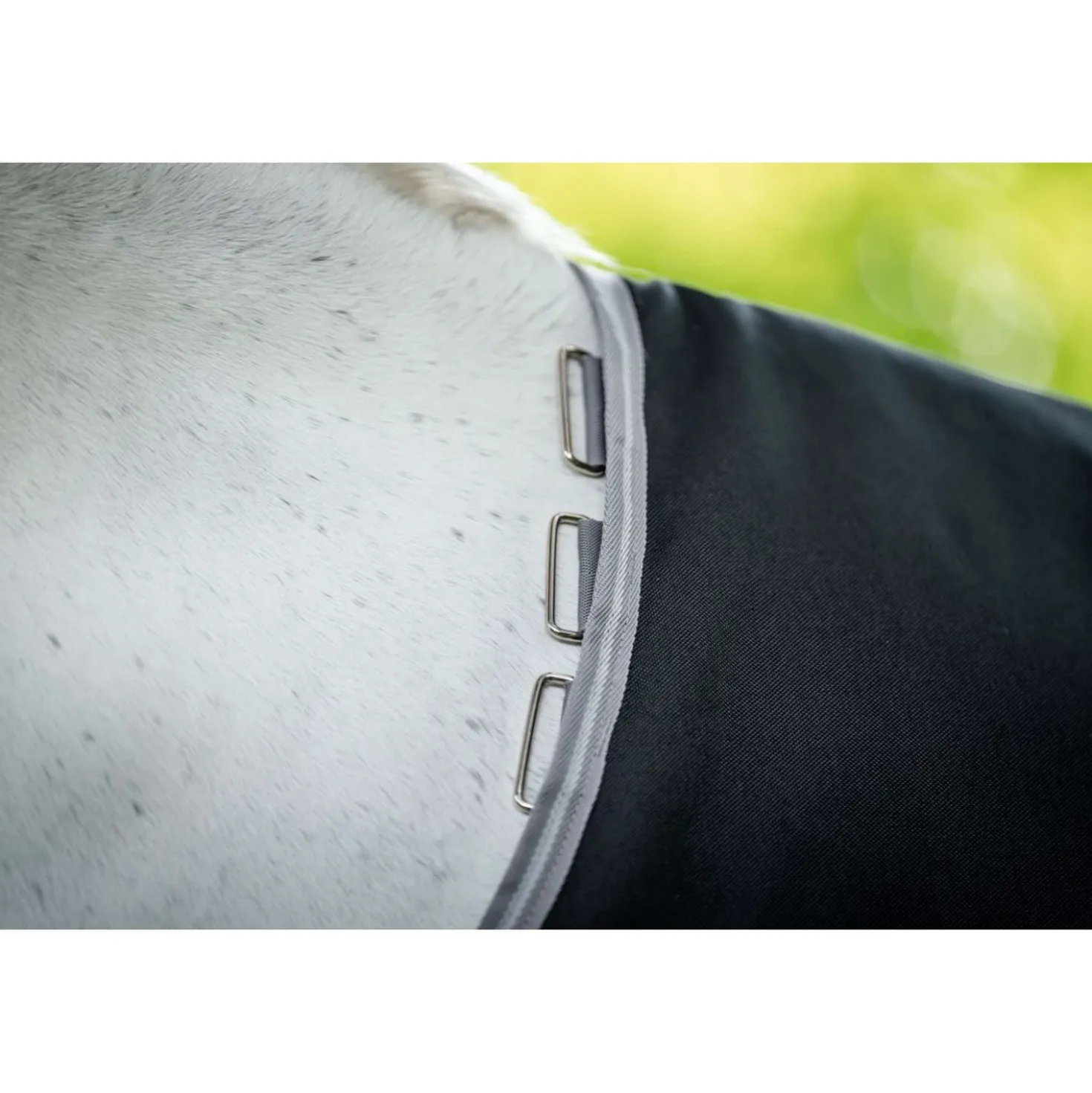 Amigo Turnout Rug 1200D 250g Black/Titanium Grey/Silver