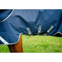 Amigo Turnout Rug 1200D 250g Navy/Titanium Grey/Silver