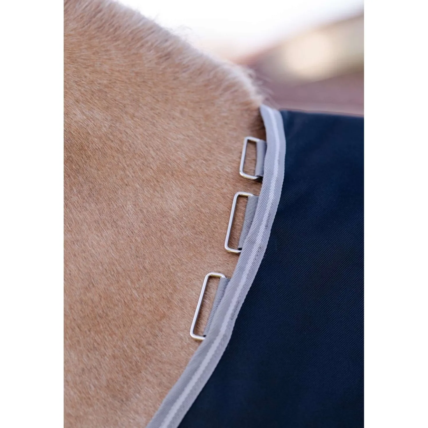 Amigo Turnout Rug 1200D Pony 250g Black/Titanium Grey/Silver