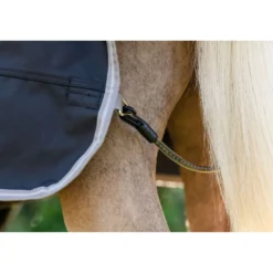 Amigo Turnout Rug 1200D Pony 250g Black/Titanium Grey/Silver