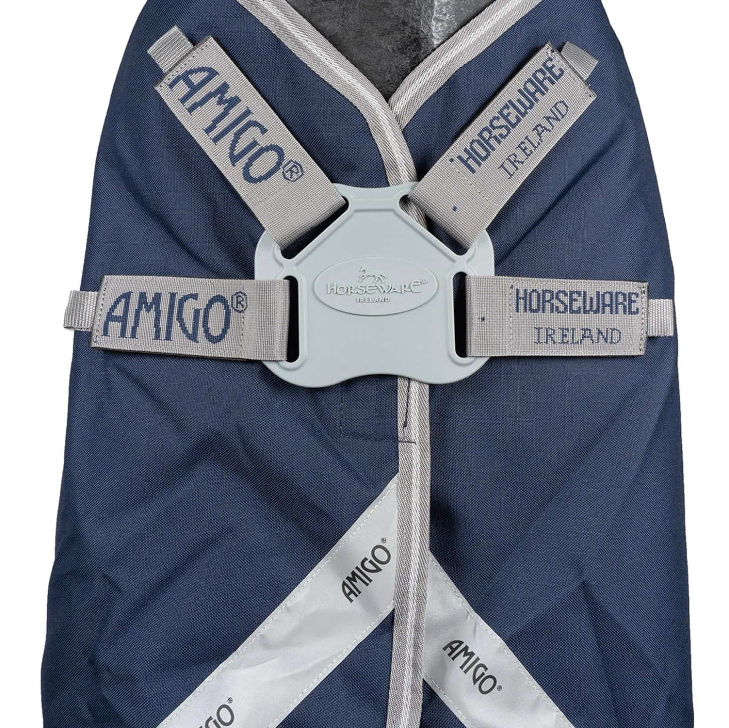 Amigo Turnout Rug FieldSafe Plus 1200D 0g Navy/Titanium Grey/Silver