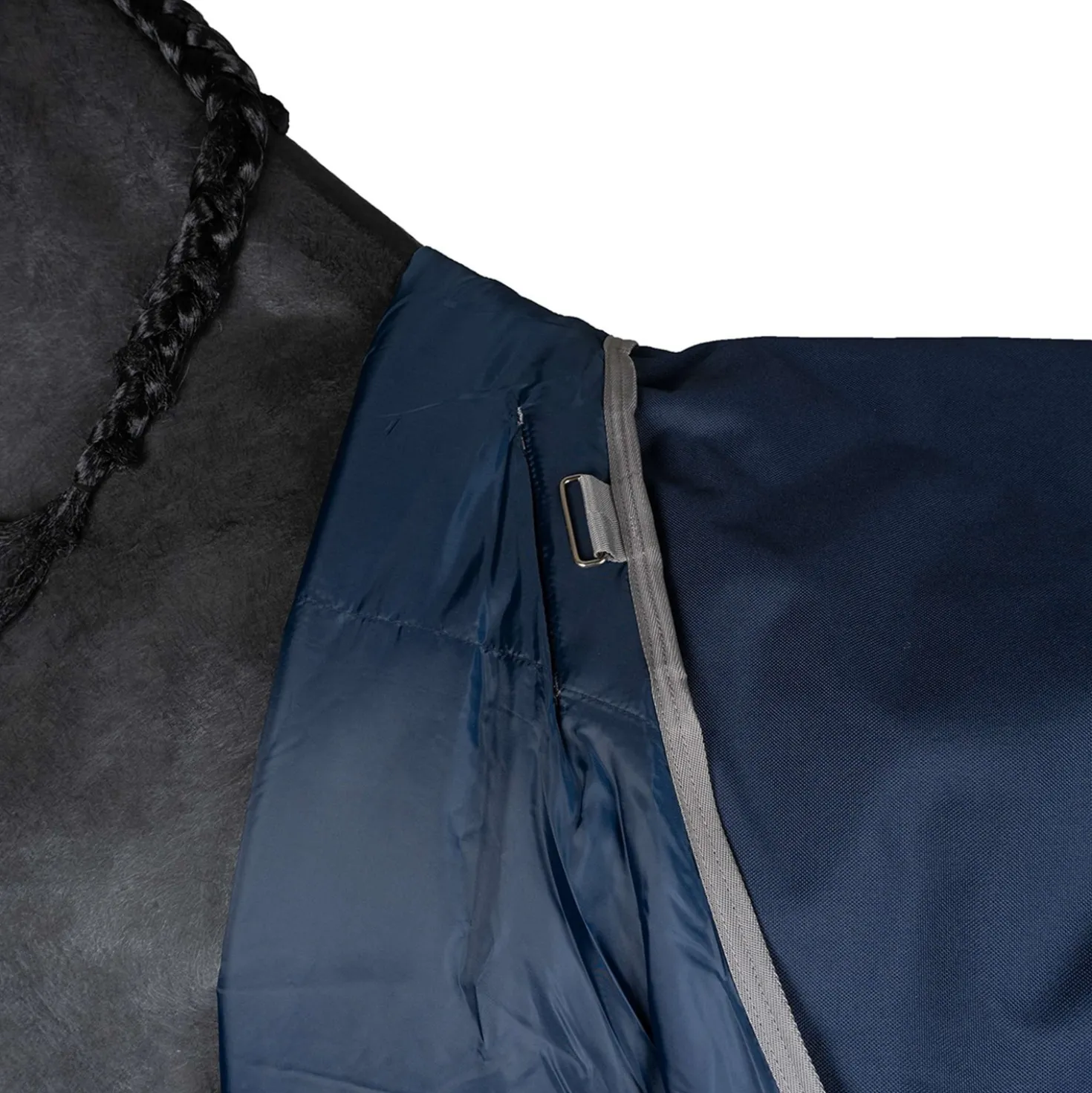 Amigo Turnout Rug FieldSafe Plus 1200D 0g Navy/Titanium Grey/Silver