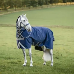 Amigo Turnout Rug FieldSafe Plus 1200D 0g Navy/Titanium Grey/Silver