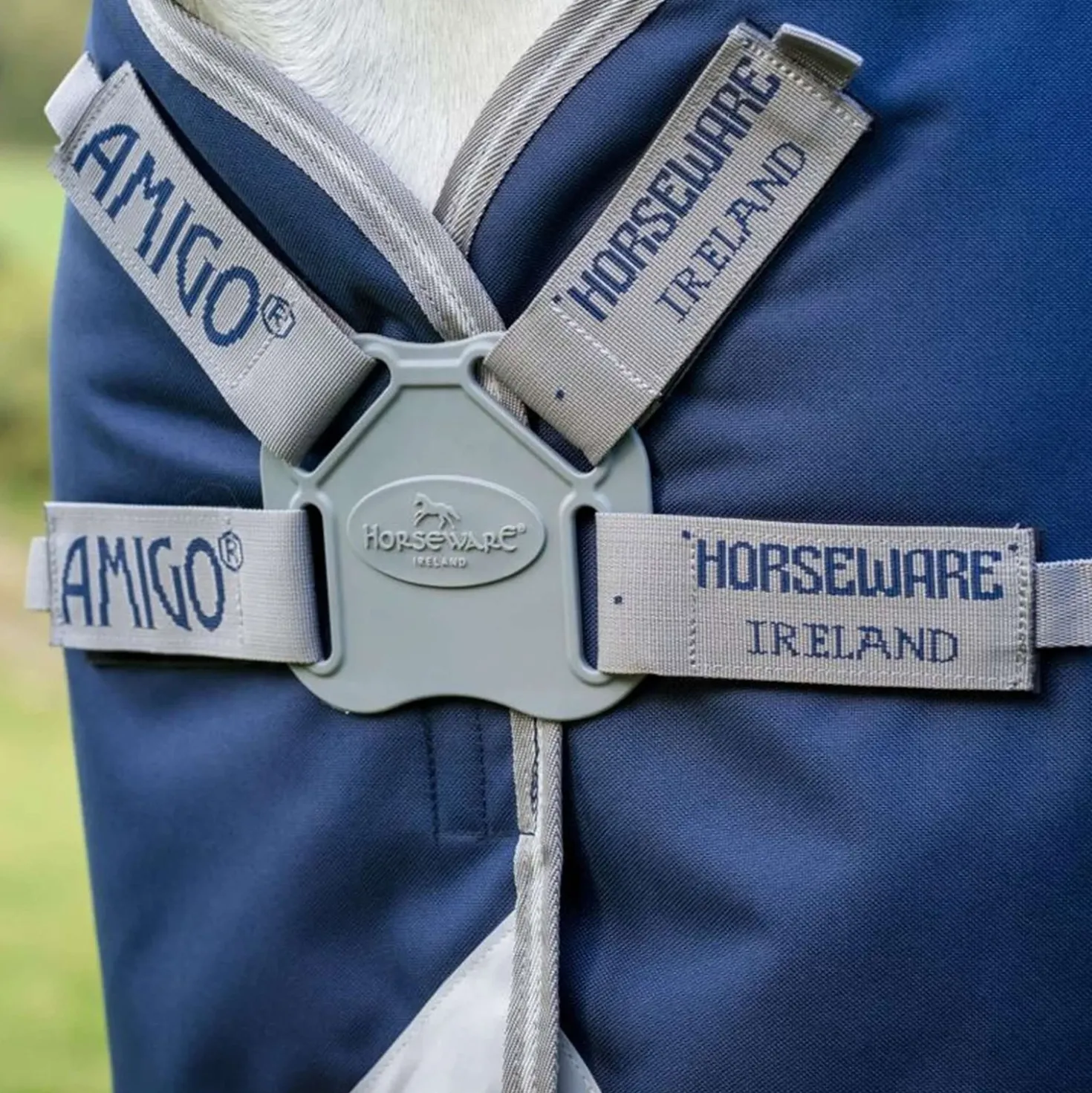 Amigo Turnout Rug FieldSafe Plus 1200D 0g Navy/Titanium Grey/Silver