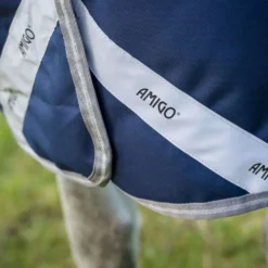 Amigo Turnout Rug FieldSafe Plus 1200D 50g Navy/Titanium Grey/Silver