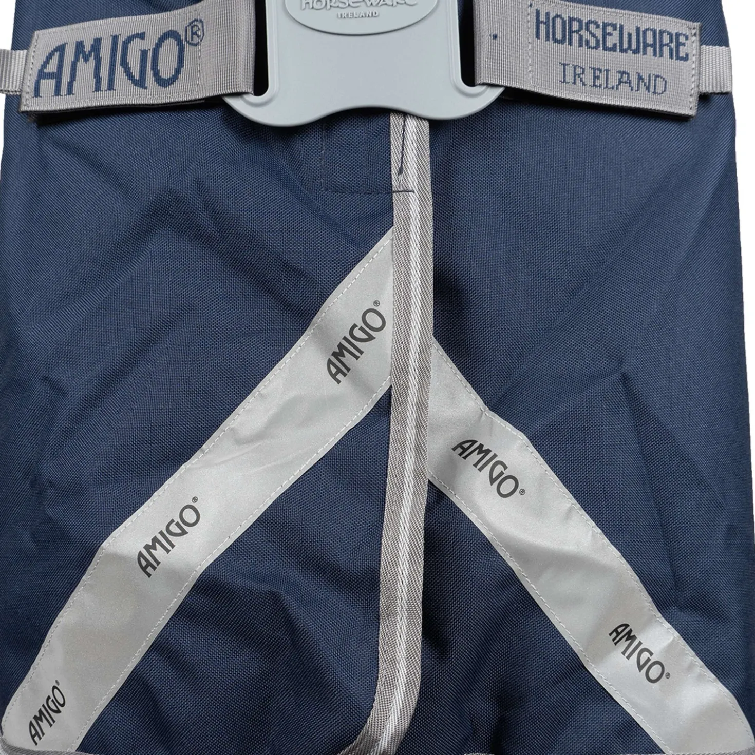 Amigo Turnout Rug FieldSafe Plus 1200D 250g Navy/Titanium Grey/Silver