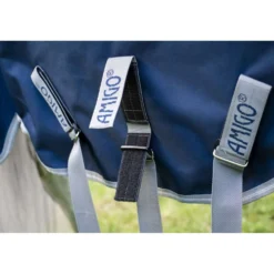 Amigo Turnout Rug FieldSafe Plus 1200D 100g Navy/Titanium Grey/Silver