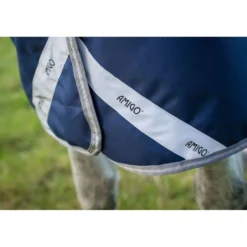 Amigo Turnout Rug FieldSafe Plus 1200D 100g Navy/Titanium Grey/Silver