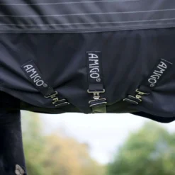 Amigo Turnout Rug FieldSafe Reflectech Plus 1200D 100g Black/Reflective/Black