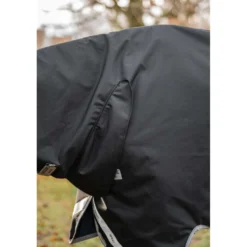 Amigo Turnout Rug Integrated 1200D 150g Black/Titanium Grey/Silver