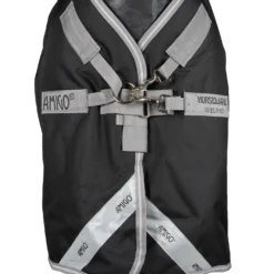 Amigo Turnout Rug Integrated 1200D 250g Black/Titanium Grey/Silver