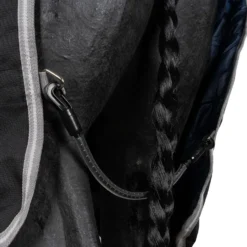 Amigo Turnout Rug Integrated 1200D 250g Black/Titanium Grey/Silver