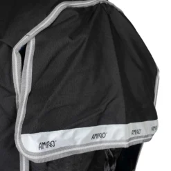 Amigo Turnout Rug Integrated 1200D 250g Black/Titanium Grey/Silver