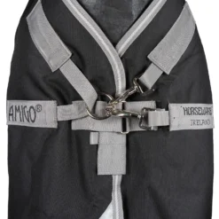 Amigo Turnout Rug Integrated 1200D 250g Black/Titanium Grey/Silver