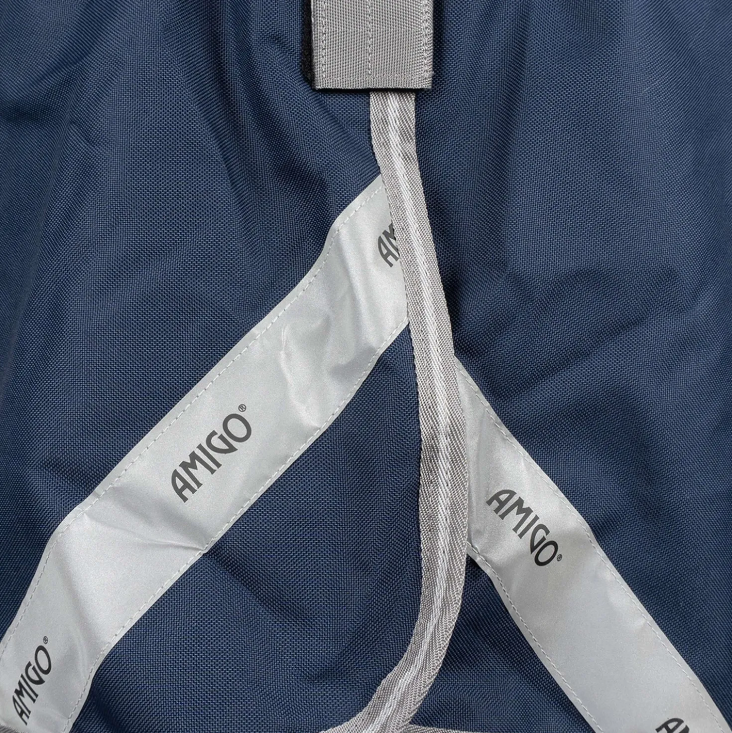 Amigo Turnout Rug Integrated 1200D 150g Navy/Titanium Grey/Silver